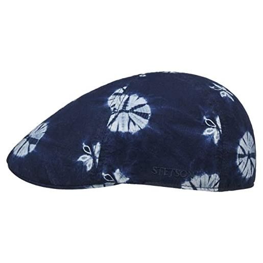 Stetson coppola texas calesta donna/uomo - cotton cap cappello piatto berretto estivo con visiera autunno/inverno primavera/estate - s (54-55 cm) blu