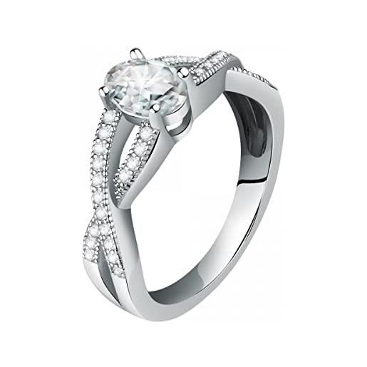 Bluespirit b-classic anello donna in argento 925% , zirconi - p. 25c9030015