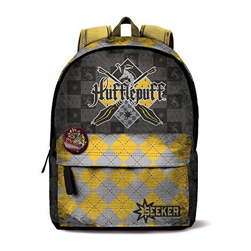 Karactermania harry potter quidditch hufflepuff-hs rucksack zaino casual, 23 liters, giallo