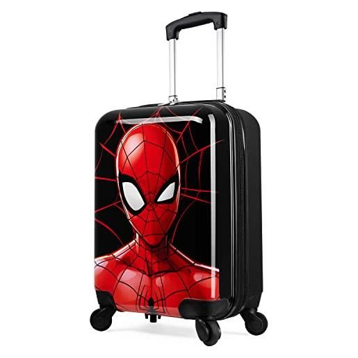 Marvel valigia bagaglio a mano spiderman trolley bambino 4 ruote valigia per bambini da viaggio trolley cabina rigido gadget spider man ufficiale