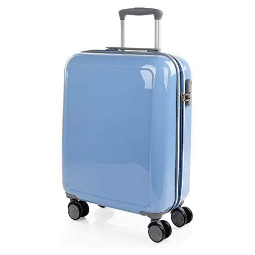 ITACA - valigia 55x40x20 trolley bagaglio a mano. Valigie e trolley per i tuoi viaggi in cabina. Trolley bagaglio a mano 702650, blu
