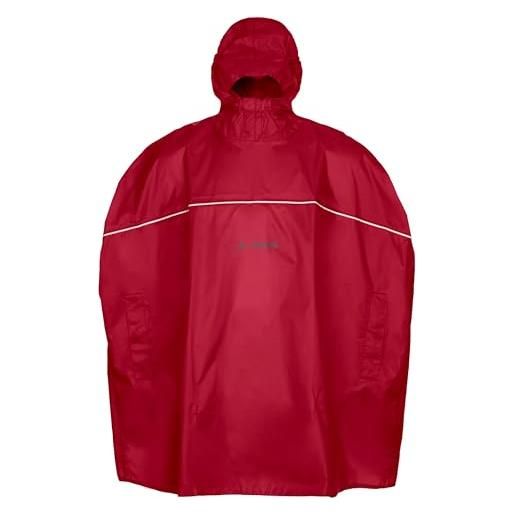 VAUDE grody poncho, unisex bambini, indian red, l