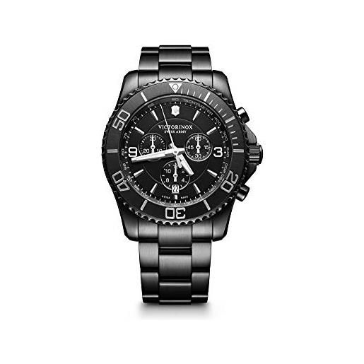 Victorinox uomo maverick black edition - orologio in acciaio inossidabile al quarzo analogico fabbricato in svizzera 241797