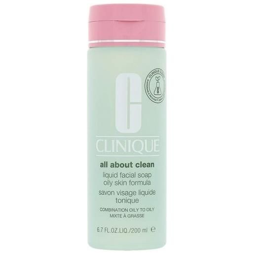Clinique all about clean oily skin formula - sapone liquido viso per pelle da mista a grassa 200 ml