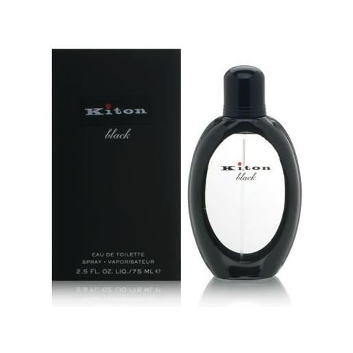 Kiton black eau de toilette 75 ml spray uomo