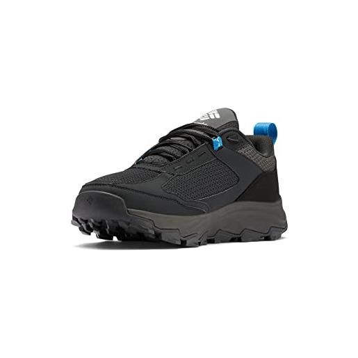Columbia hatana max outdry waterproof, scarpe da trekking basse impermeabili uomo, nero black x white, 41 eu