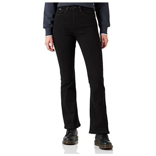 Pepe Jeans dion flare, jeans donna, nero (denim-xe7), 24w / 32l