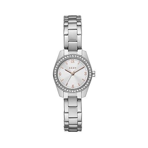 DKNY orologio nolita da donna, movimento a tre lancette, cassa 26 mm in acciaio inossidabile con bracciale in acciaio inossidabile, ny2920