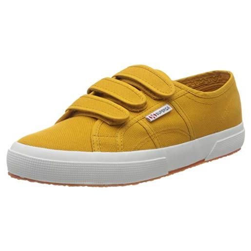 Superga 2750 cot3strapu - scarpe da ginnastica basse unisex - adulto, giallo (yellow golden w8u), 35.5 eu, pair
