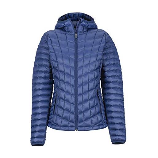 Marmot wm's Marmot featherless hoody giacca isolata, caldo cappotto per esterni, giacca a vento idrorepellente, antivento, donna, arctic navy, l