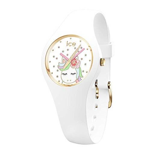 Ice-watch - ice fantasia unicorn white - orologio bianco da bambine con cinturino in silicone - 018421 (extra small)