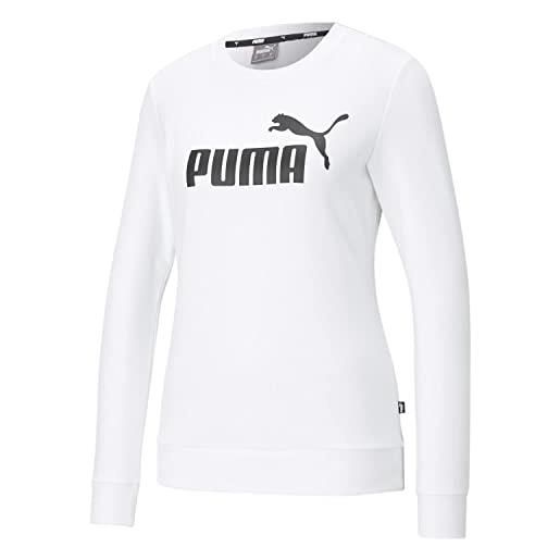 PUMA pumhb|#puma ess logo crew tr, felpa women's, puma black, s