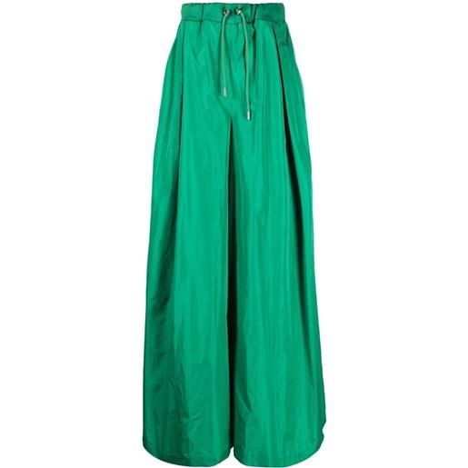 Elie Saab pantaloni a gamba ampia - verde