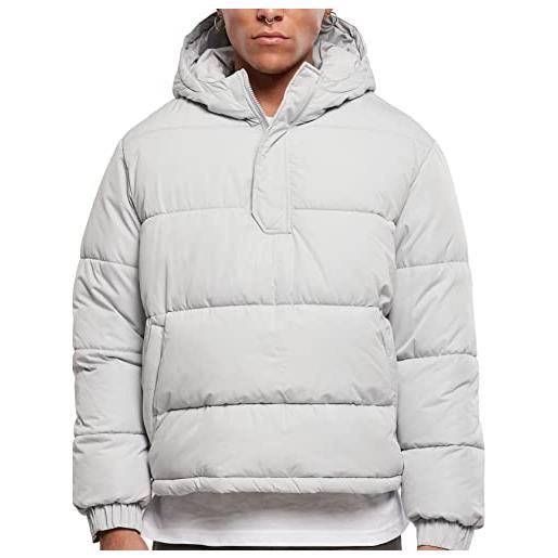 Urban Classics hooded cropped pull over jacket giacca, lightasfalto, xxl uomo