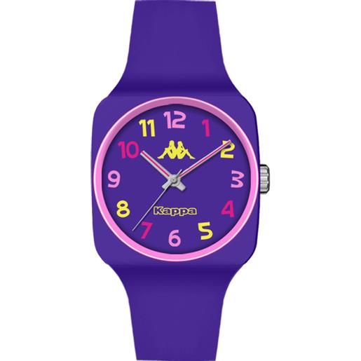 Kappa orologio da bambino/a 29mm silicone viola quarzo 3atm - kw-020