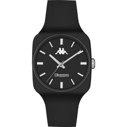 Kappa orologio da donna 32mm silicone nero silicone nero quarzo 3atm - kw-011