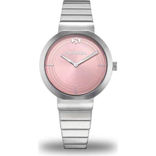 Superga orologio da donna 35mm acciaio rosa silver quarzo 5atm - stc097