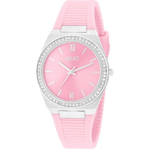 Liu Jo orologio donna quadrante analogico cassa inox e cinturino in silicone colore silver rosa - tlj1738