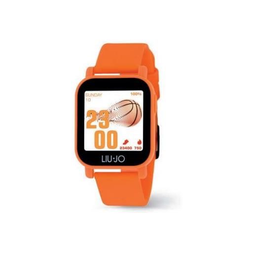 Liu Jo smartwatch da donna 35x40mm abs e silicone arancio digitale ip68 - swlj033