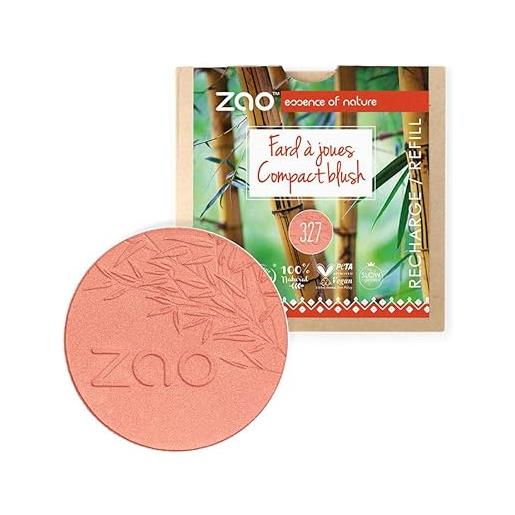 ZAO essence of nature zao refill compact blush 327 coral pink