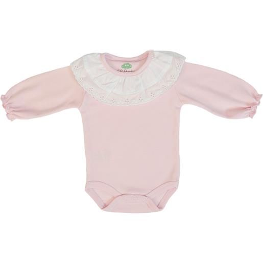 Fs - Baby body bimba manica lunga in cotone rosa