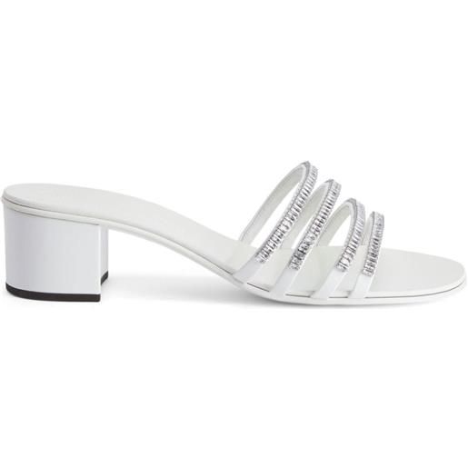 Giuseppe Zanotti sandali iride crystal 40mm - bianco