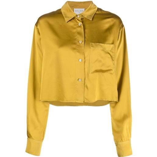 Forte Forte camicia crop - giallo
