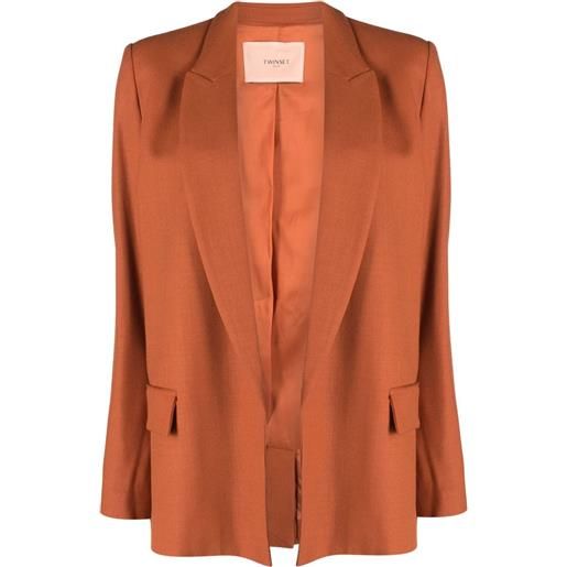 TWINSET blazer aperto - arancione