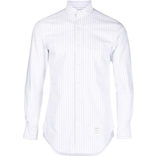 Thom Browne camicia gessata - bianco