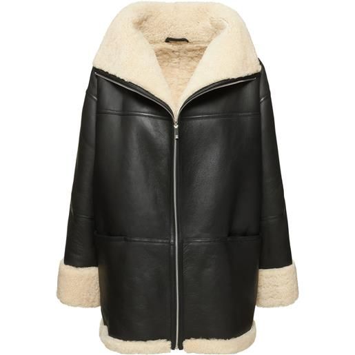 TOTEME cappotto in shearling con zip