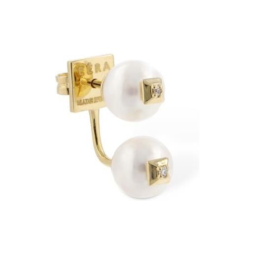 EÉRA orecchino singolo in oro 18kt con perle