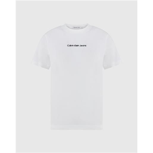 Calvin Klein t-shirt institutional bianco donna