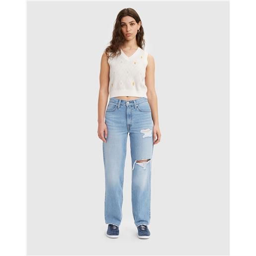 Levi's jeans 94 2000 and late blu donna