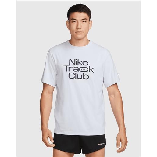 Nike t-shirt dri-fit Nike track club bianco uomo