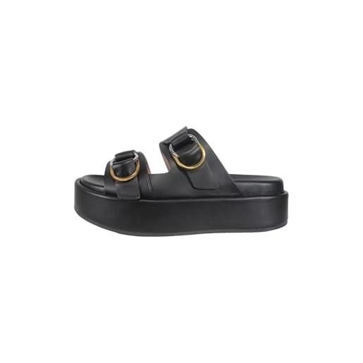 Pinko sandal calf leather, donna, nero, 38 eu