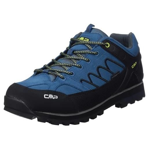 CMP moon low trekking shoes wp, scarpe da trekking uomo, petrol, 47 eu
