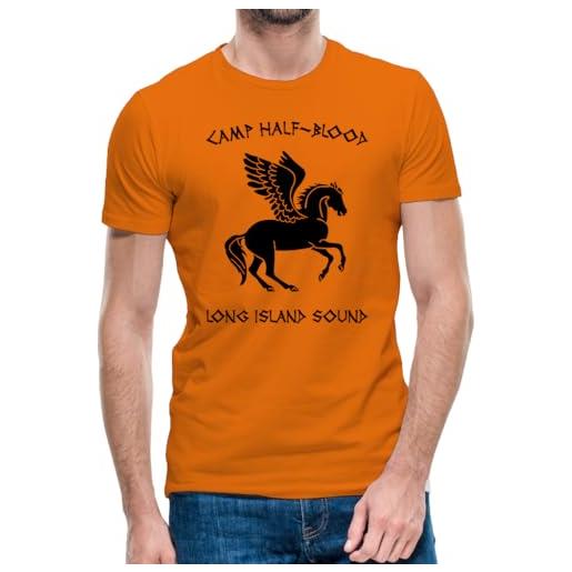 FANTA UNIVERSE FOR WIZARDS AND OTAKU training camp greece - t-shirt uomo - 100% cotone (m, arancione)