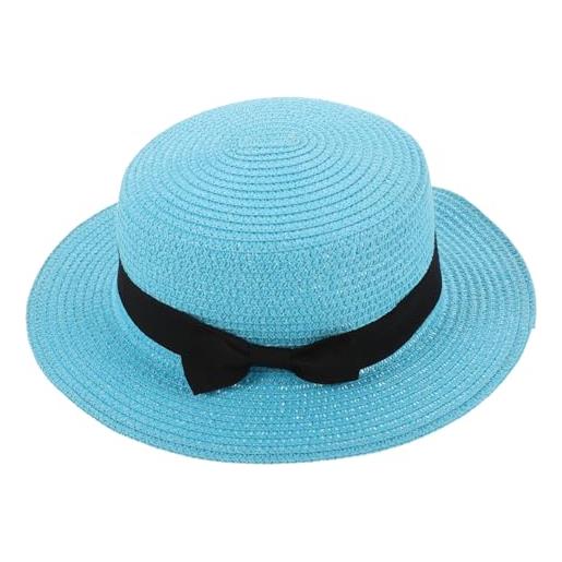 SOIMISS cappello da sole straw hat 3 pezzi cielo da -up cupola da da bombetta moda femminile cappelli da sole per ragazze sky-up da da per pieghevole ragazza paglia estate