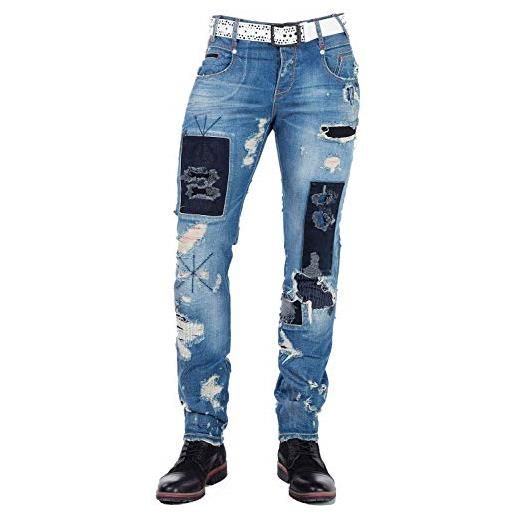Cipo & Baxx jeans da uomo blu slim fit blu w31