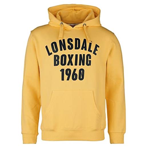 Lonsdale buckhaven sweatshirt, yellow/black, xxxl men's