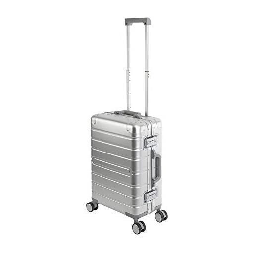Travelhouse oslo t6005 - trolley da viaggio in alluminio, diverse misure e colori, silber, handgepäck