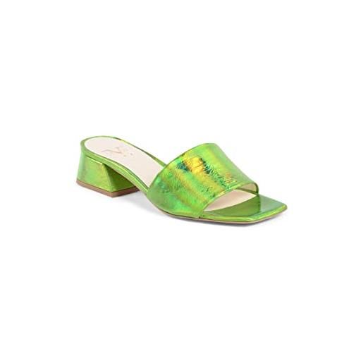 19V69 ITALIA womens sandal green neper kid naplak verde mela