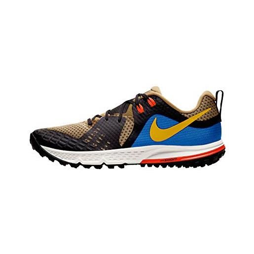 Nike air zoom wildhorse 5, scarpe da atletica leggera uomo, multicolore (beechtree/university gold/off noir 200), 46 eu