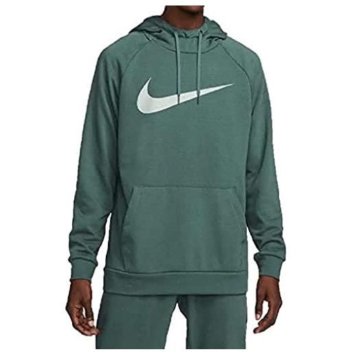 Nike df hdie po swsh t-shirt, faded spruce/mica green, s uomo