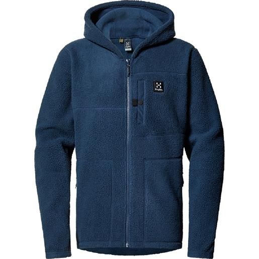 Haglofs malung pile hoodie fleece blu s uomo