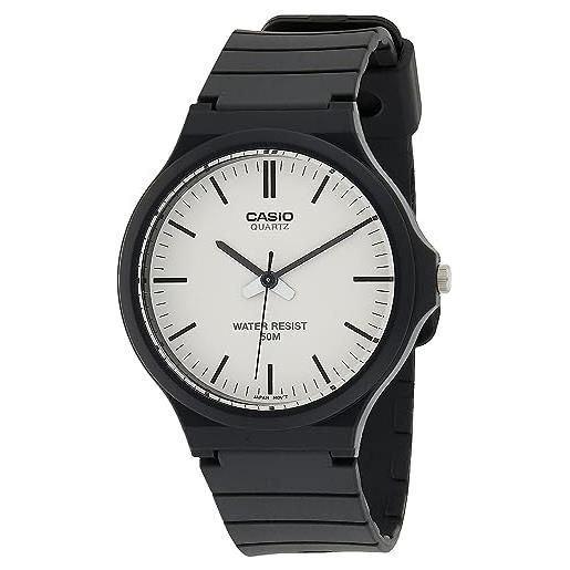Casio collection, orologio casual uomo, bianco (white), grande