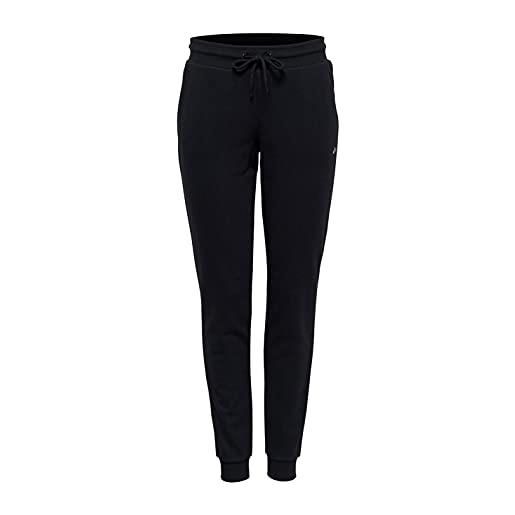 Only onpelina sweat pants-opus pantaloni sportivi, nero (black black), 40 (taglia produttore: x-small) donna