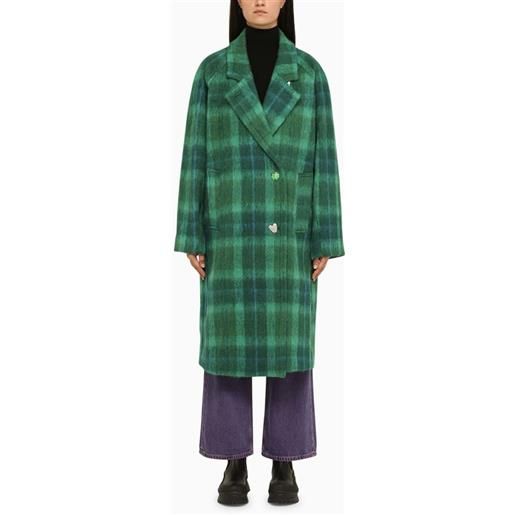 Andersson Bell cappotto verde/blu check