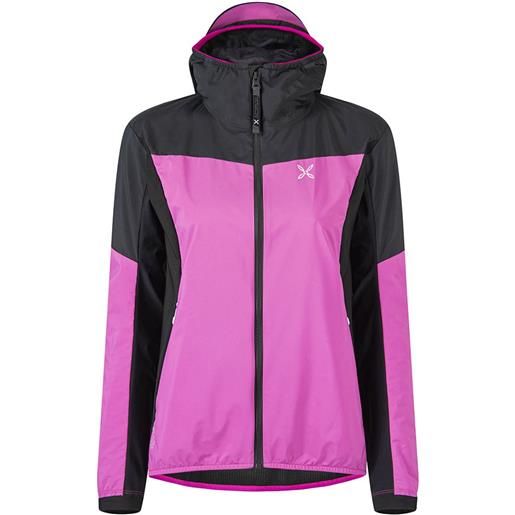 Montura air action hybrid hoodie fleece rosa s donna