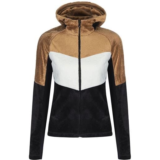 Montura polar trilogy hoodie fleece beige, nero xs donna